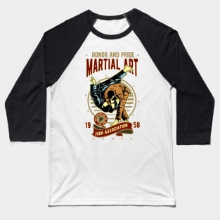 Vintage Martial Arts Judo Baseball T-Shirt